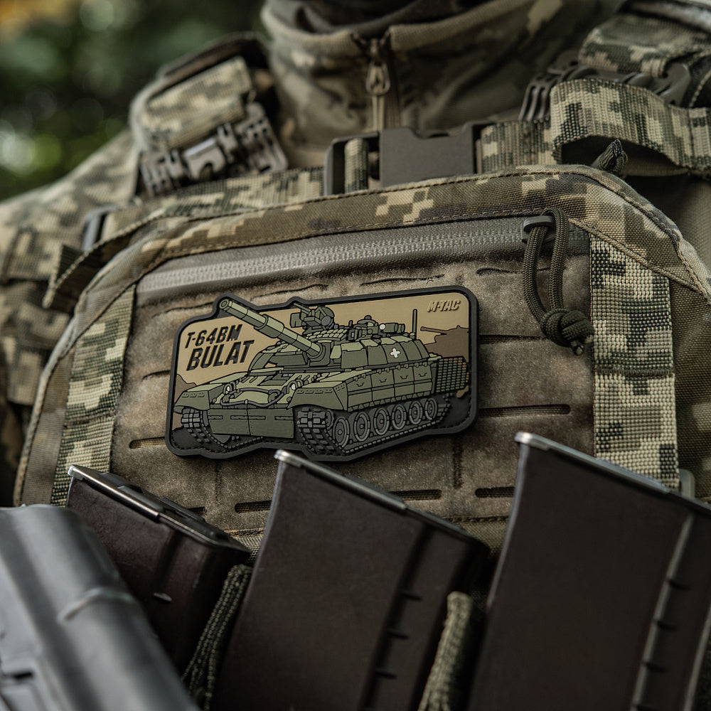 Patch T-64 Bulat PVC 3D cu velcro M-Tac