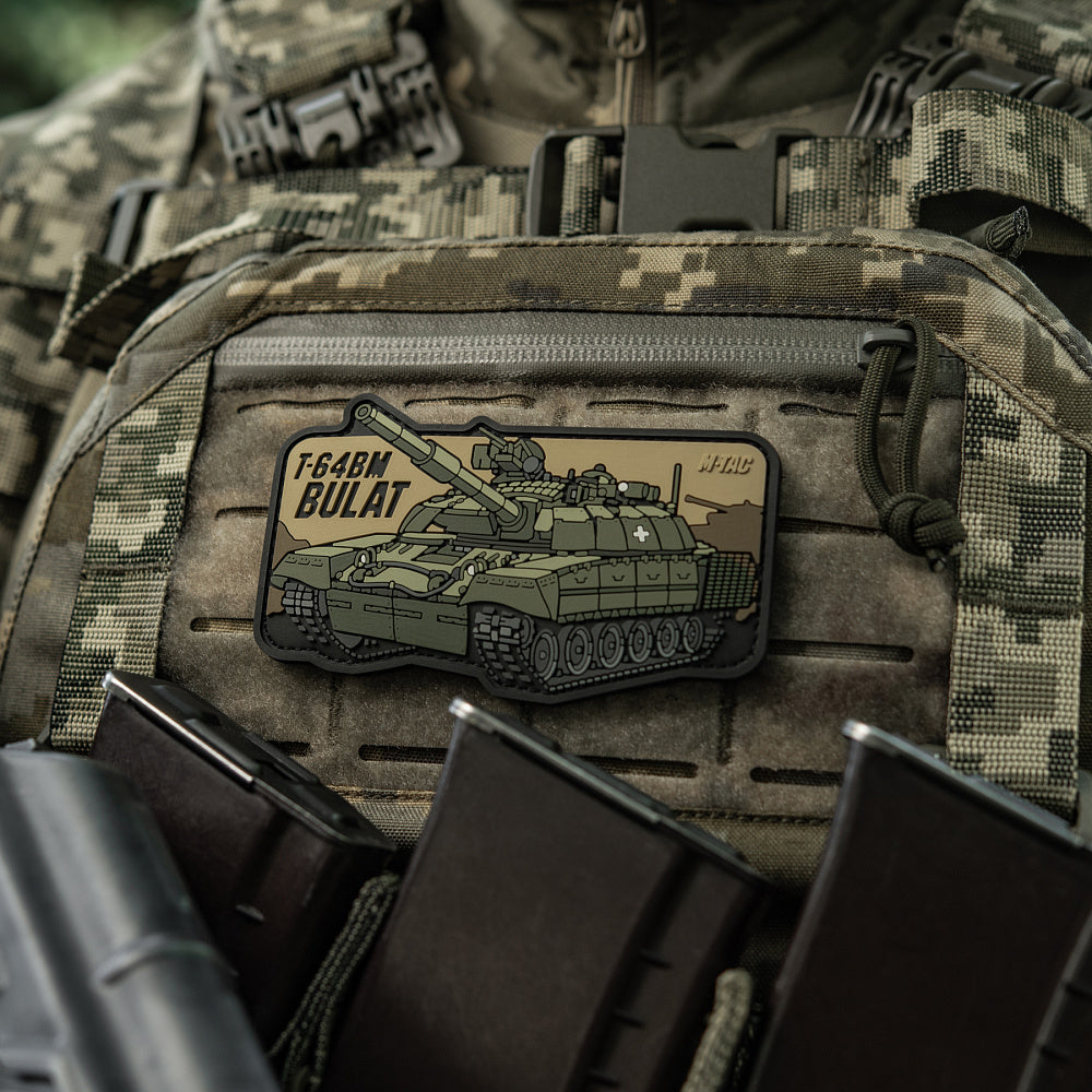Patch T-64 Bulat PVC 3D cu velcro M-Tac