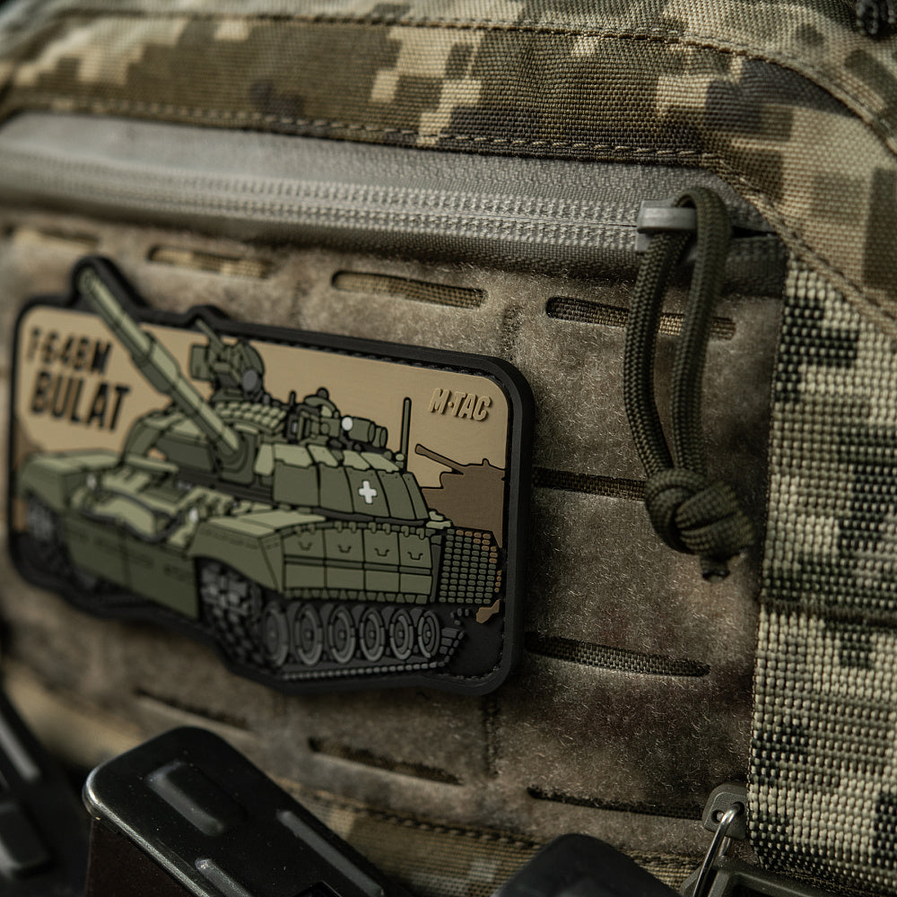 Patch T-64 Bulat PVC 3D cu velcro M-Tac