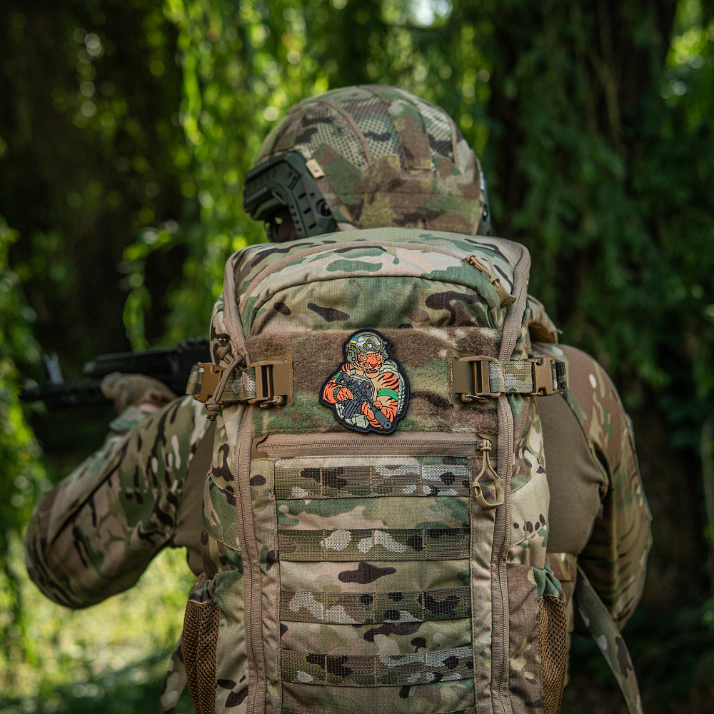 Patch Tiger Green PVC 3D cu Velcro M-Tac