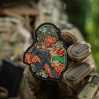 Patch Tiger Green PVC 3D cu Velcro M-Tac