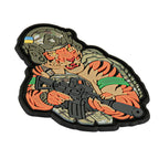 Patch Tiger Green PVC 3D cu Velcro M-Tac