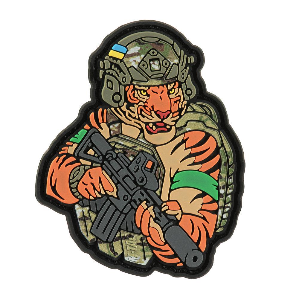 Patch Tiger Green PVC 3D cu Velcro M-Tac