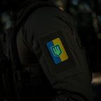 Patch drapel Ucraina cu stema 80x50mm M-Tac