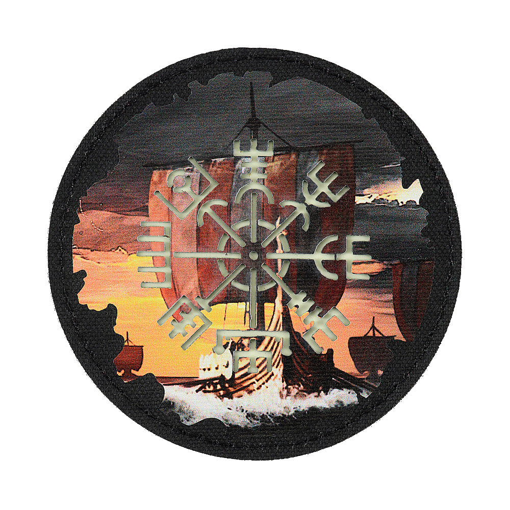 Patch Vegvisir Drakkar rotund M-Tac 80mm