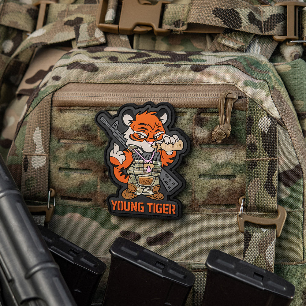 Patch Young Tiger PVC 3D cu velcro M-Tac