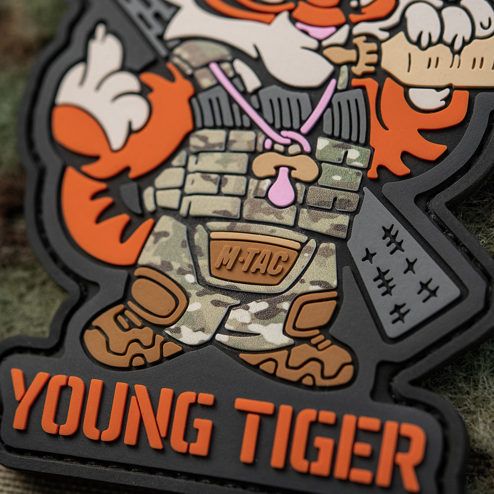 Patch Young Tiger PVC 3D cu velcro M-Tac