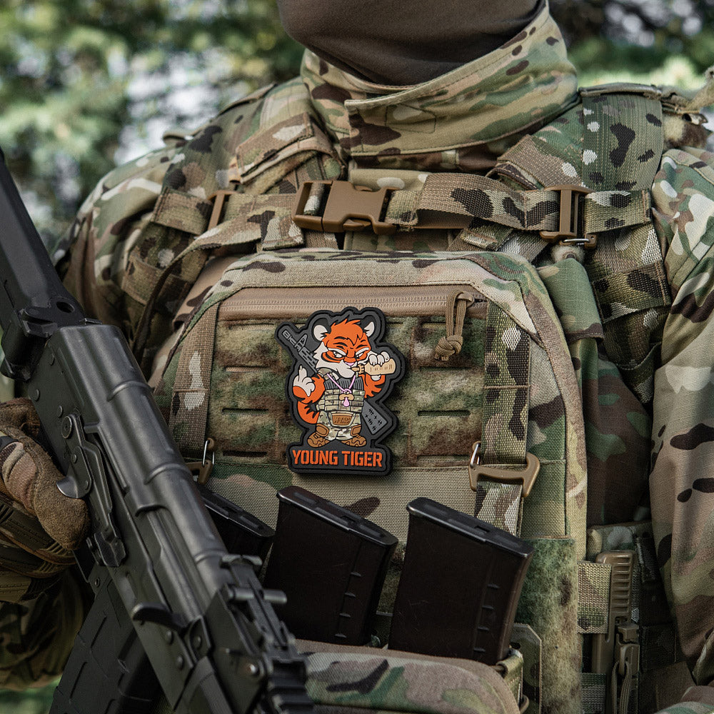 Patch Young Tiger PVC 3D cu velcro M-Tac