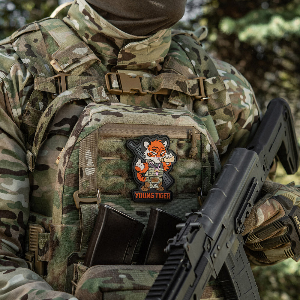 Patch Young Tiger PVC 3D cu velcro M-Tac
