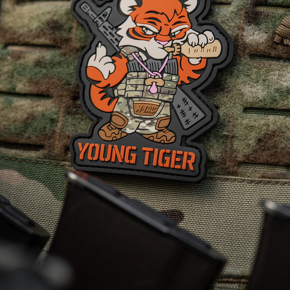 Patch Young Tiger PVC 3D cu velcro M-Tac