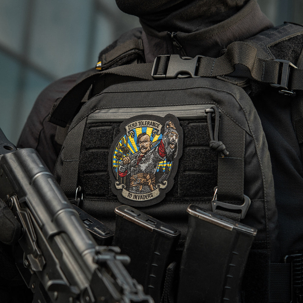Patch brodat Zero Tolerance M-Tac cu velcro