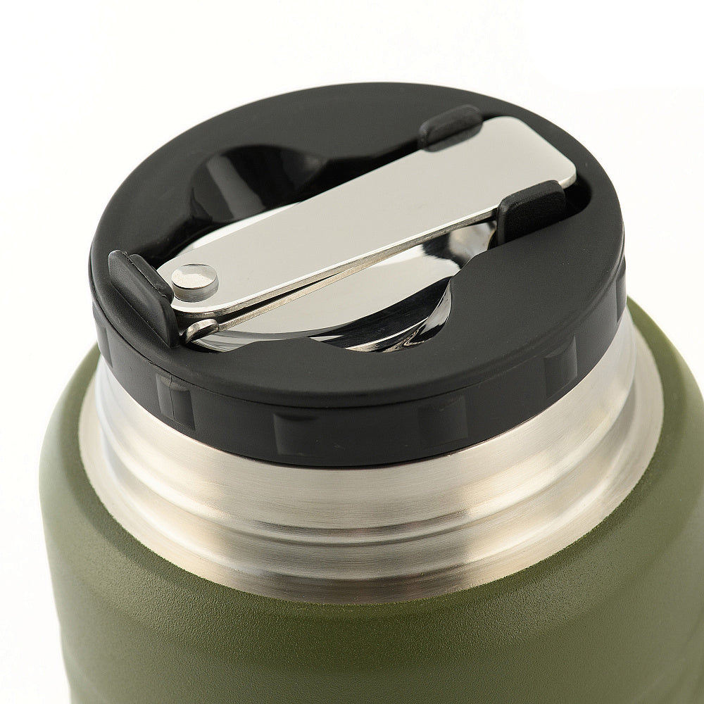 Termos M-Tac otel inoxidabil 750 ml cu lingura pliabila