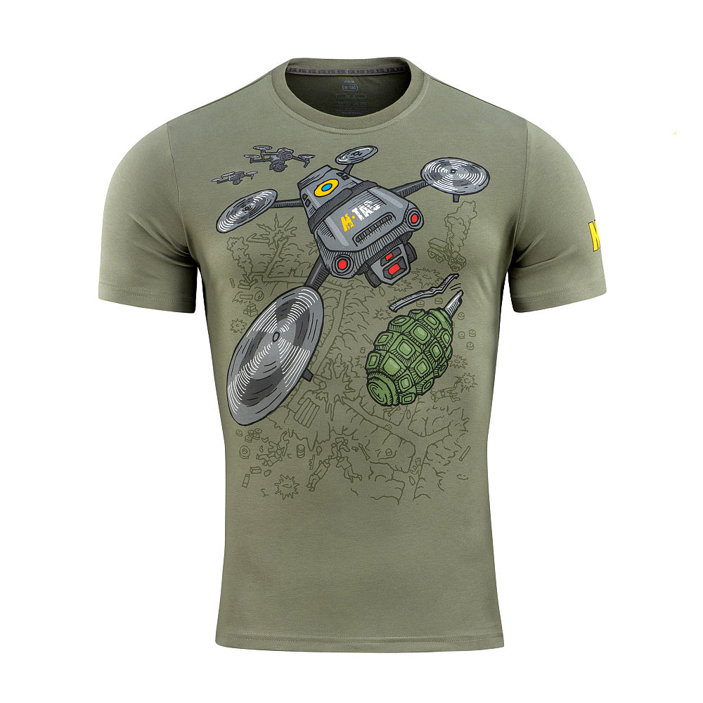Tricou M-Tac Quadcopter cu imprimeu drona
