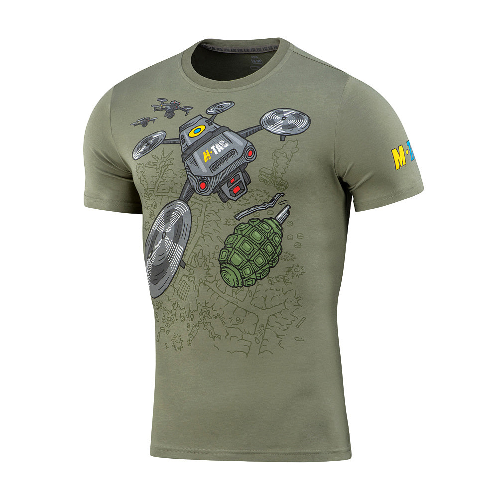 Tricou M-Tac Quadcopter cu imprimeu drona