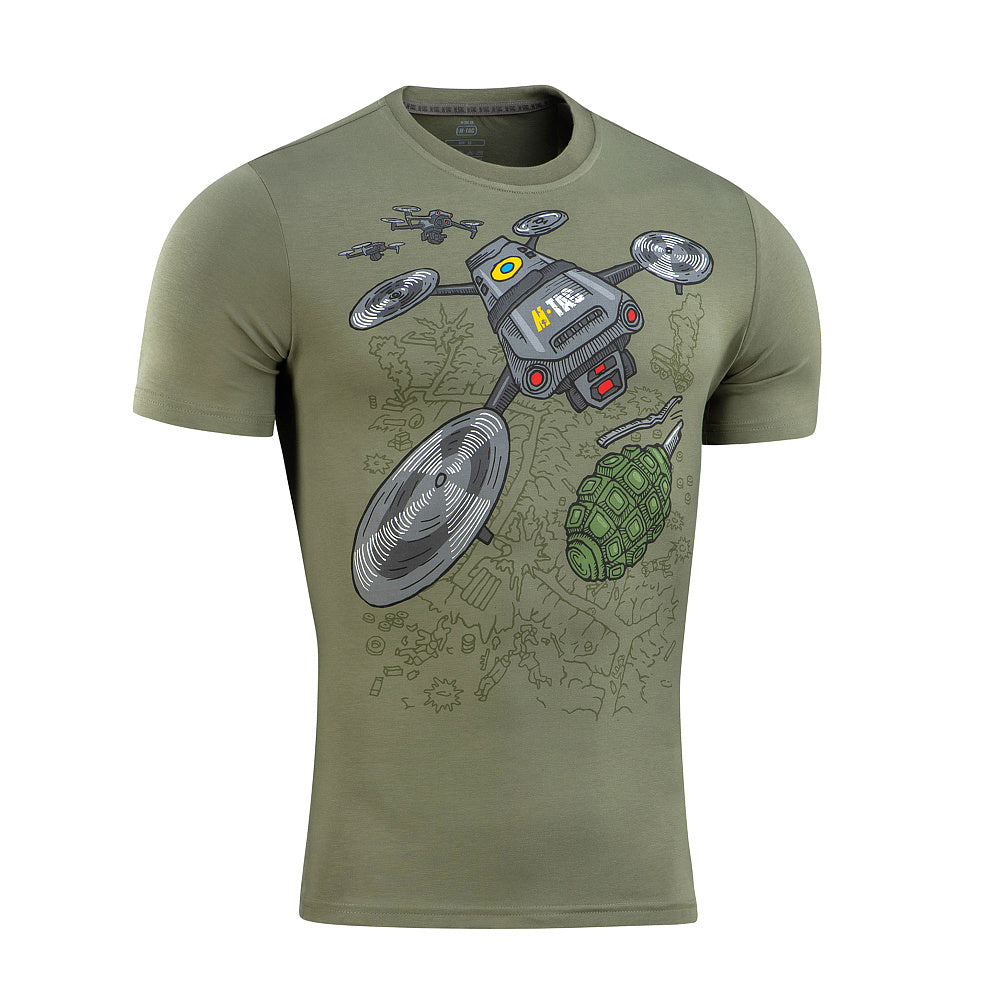 Tricou M-Tac Quadcopter cu imprimeu drona
