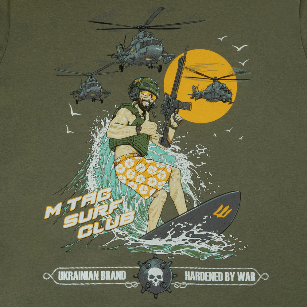 Tricou Surf Club M-Tac cu imprimeu tematic