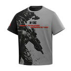 Tricou Warrior M-Tac din bumbac cu imprimeu Oversize