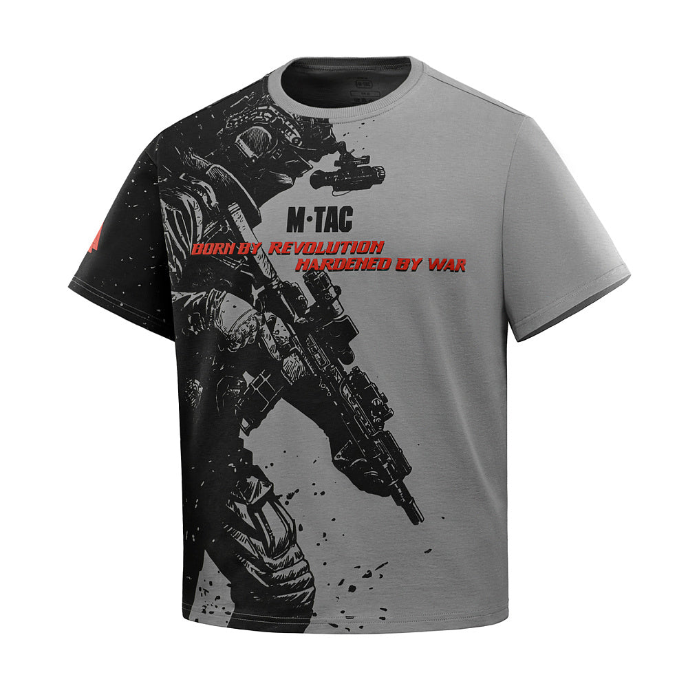 Tricou Warrior M-Tac din bumbac cu imprimeu Oversize
