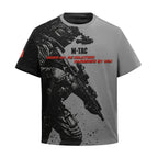 Tricou Warrior M-Tac din bumbac cu imprimeu Oversize