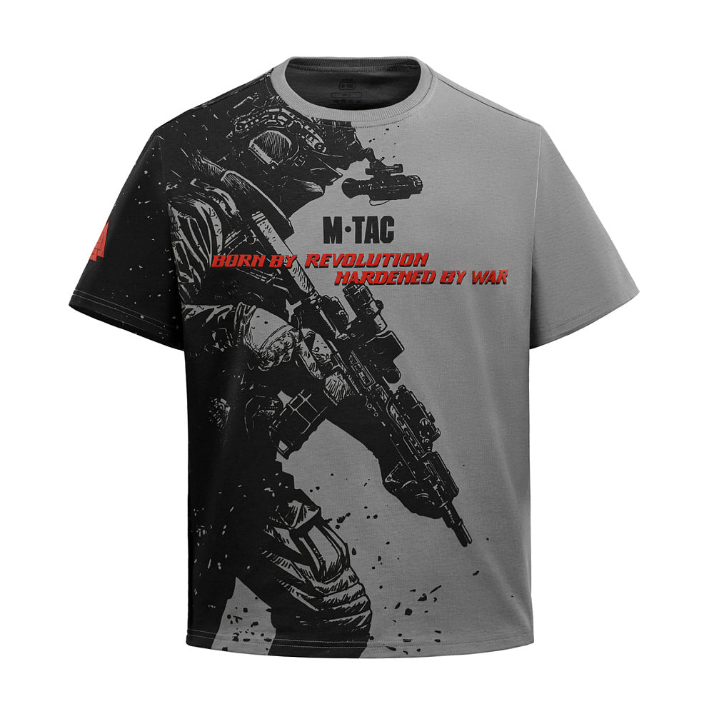 Tricou Warrior M-Tac din bumbac cu imprimeu Oversize