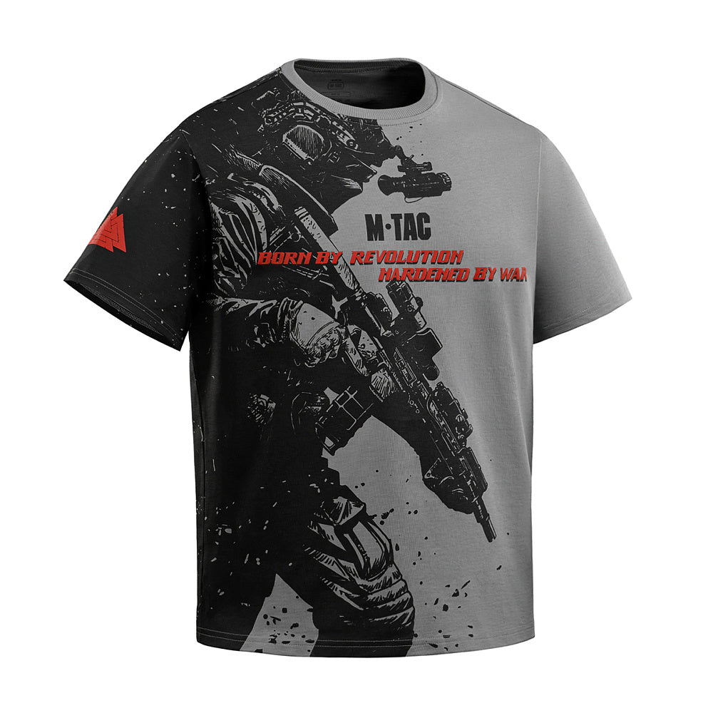 Tricou Warrior M-Tac din bumbac cu imprimeu Oversize