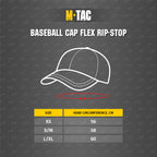 Sapca tactica Flex Rip-Stop M-Tac cu panou Velcro