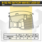 Curea tactica War Belt Laser cut M-Tac