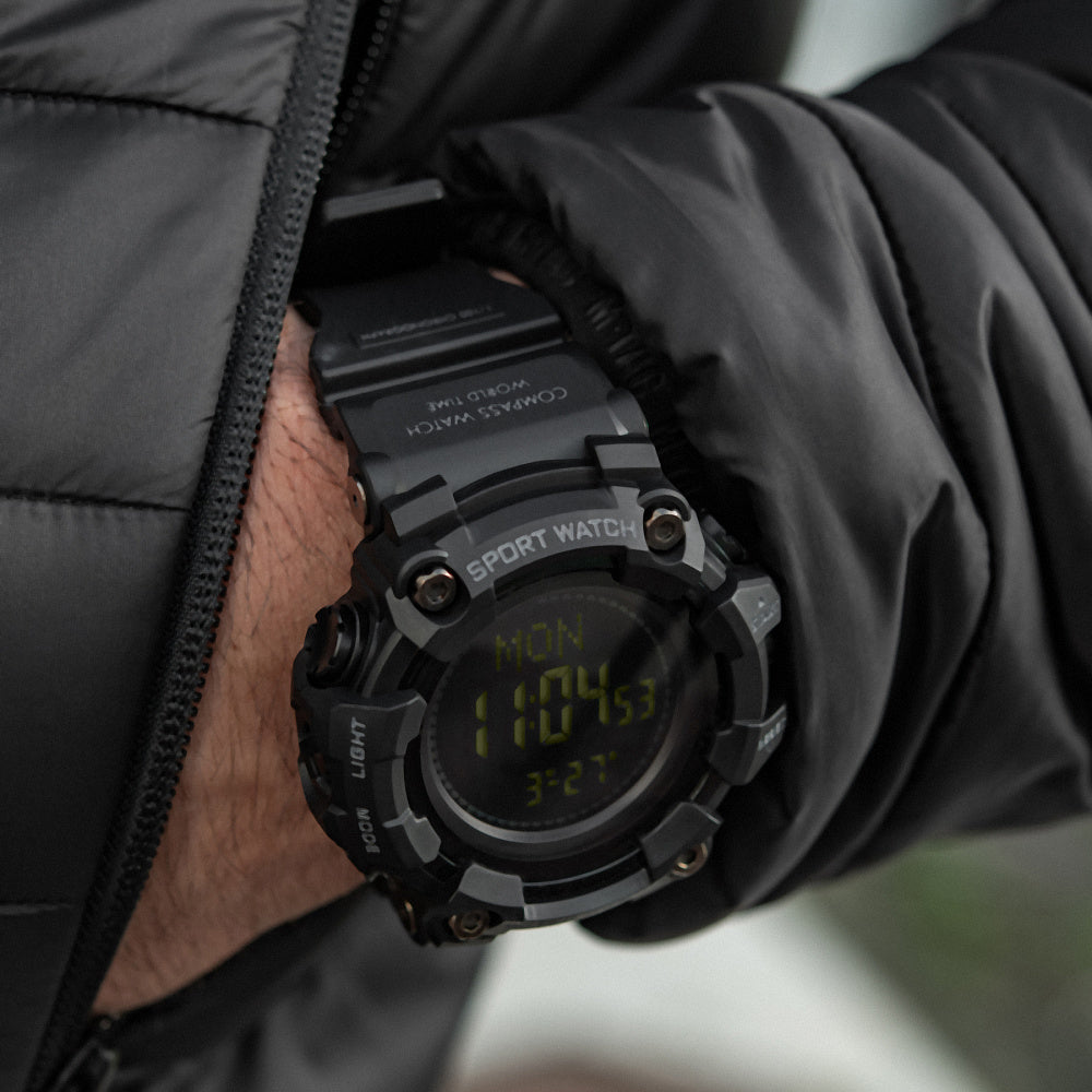 Ceas tactic 2037 M-Tac cu busola si iluminare LED