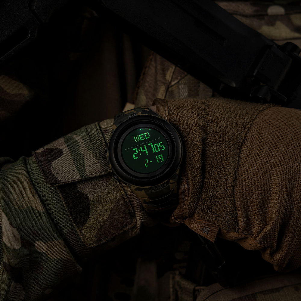 Ceas tactic 2166 M-Tac cu busola si iluminare LED