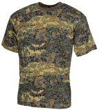 Tricou militar US TAZ camo maneca scurta MFH