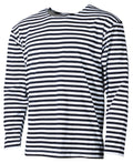 Bluza marinareasca Telneashka MFH, alb-albastru, maneca lunga