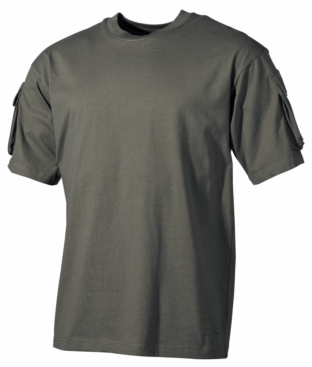 Tricou US cu buzunare pe maneci MFH