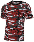 Tricou Streetstyle red-camo MFH