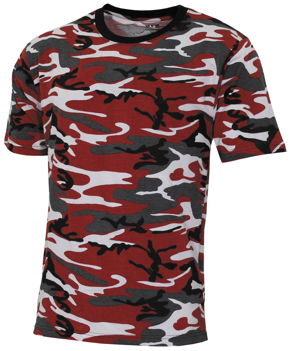 Tricou Streetstyle red-camo MFH