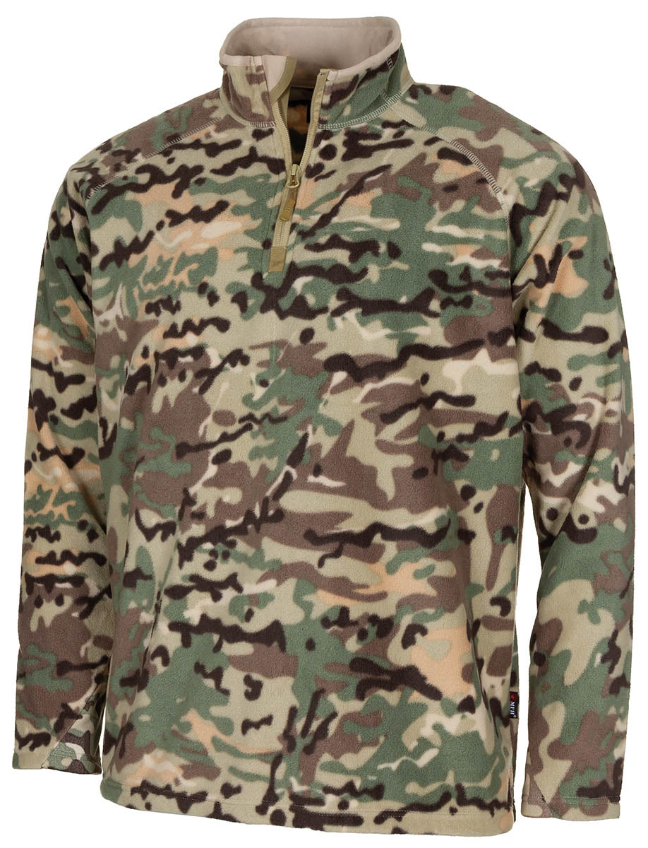 Bluza fleece Troyer Microfleece op-camo MFH
