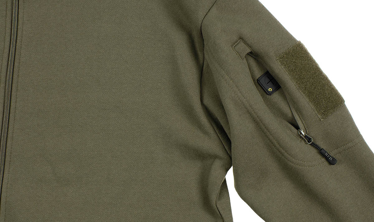 Hanorac tactic cu fermoar si gluga MFH