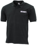 Tricou polo Security MFH negru cu imprimeu