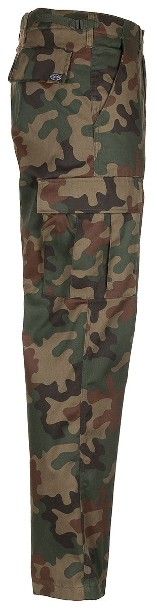 Pantaloni militari US BDU camuflaj polonez MFH