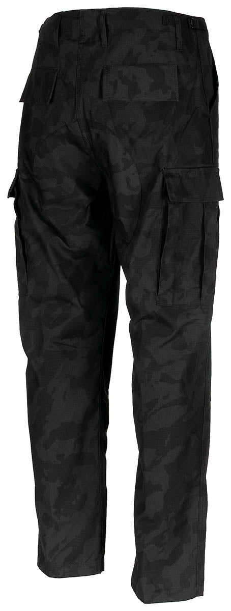 Pantaloni militari US BDU Rip Stop night-camo MFH