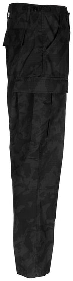 Pantaloni militari US BDU Rip Stop night-camo MFH