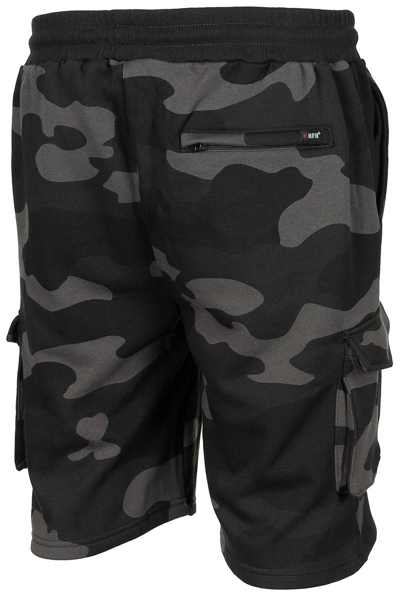 Pantaloni scurti Jogger camuflaj dark MFH