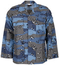 Geaca militara US BDU Rip Stop chocolate chip blue MFH