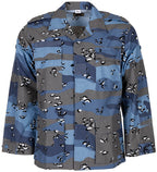 Geaca militara US BDU Rip Stop chocolate chip blue MFH