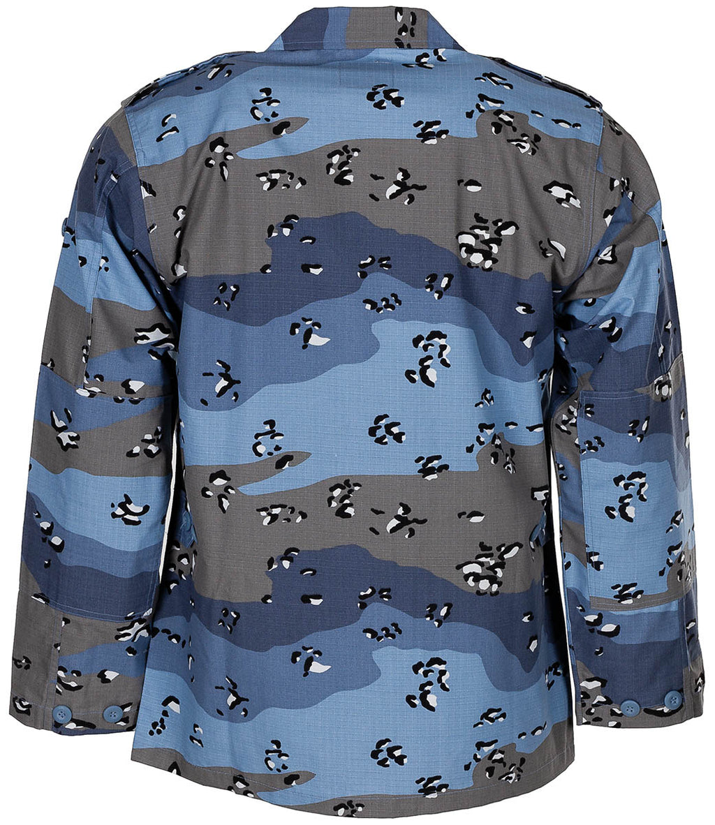 Geaca militara US BDU Rip Stop chocolate chip blue MFH