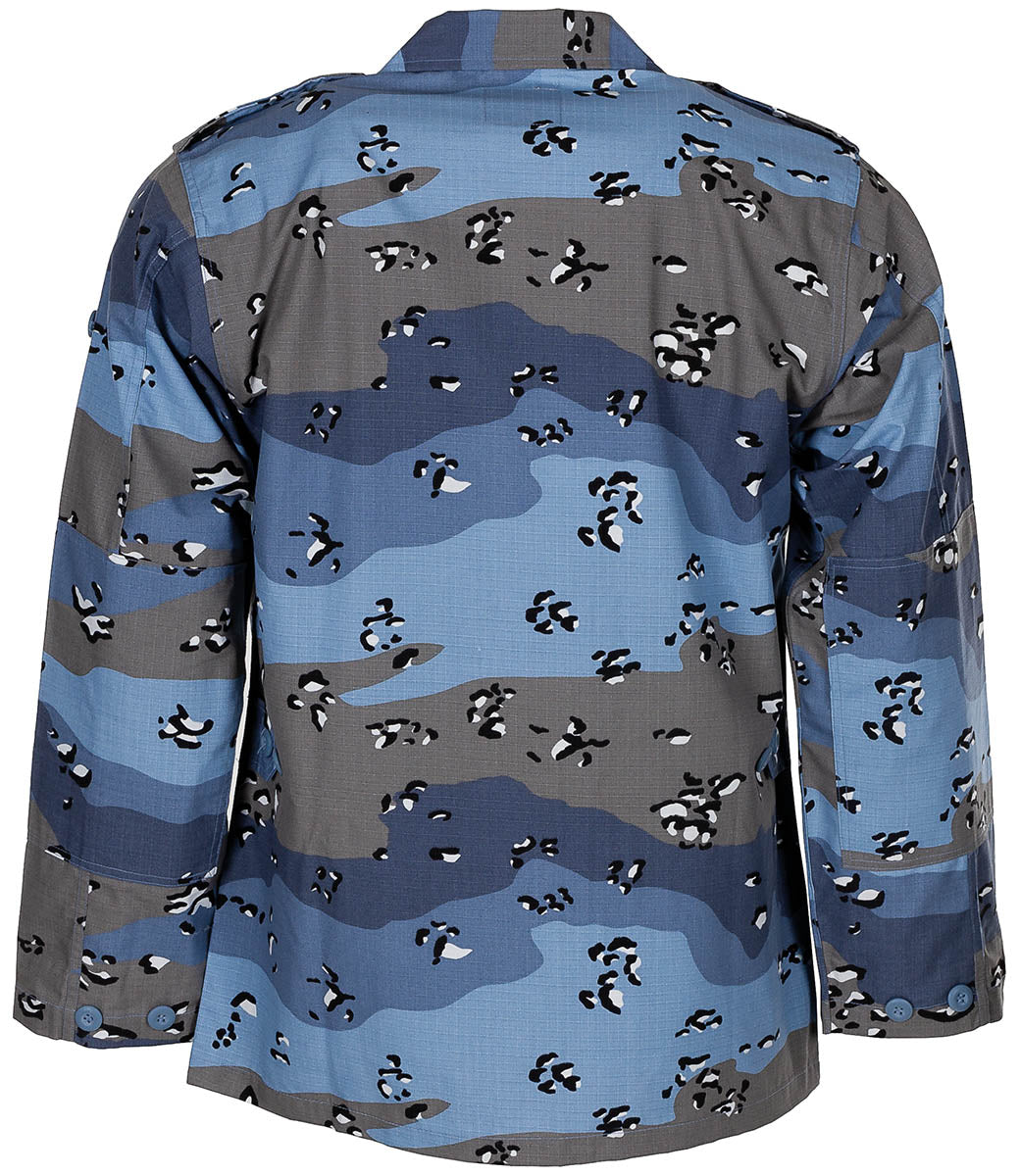 Geaca militara US BDU Rip Stop chocolate chip blue MFH