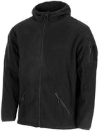 Geaca fleece tactica MFH cu gluga si fermoare YKK