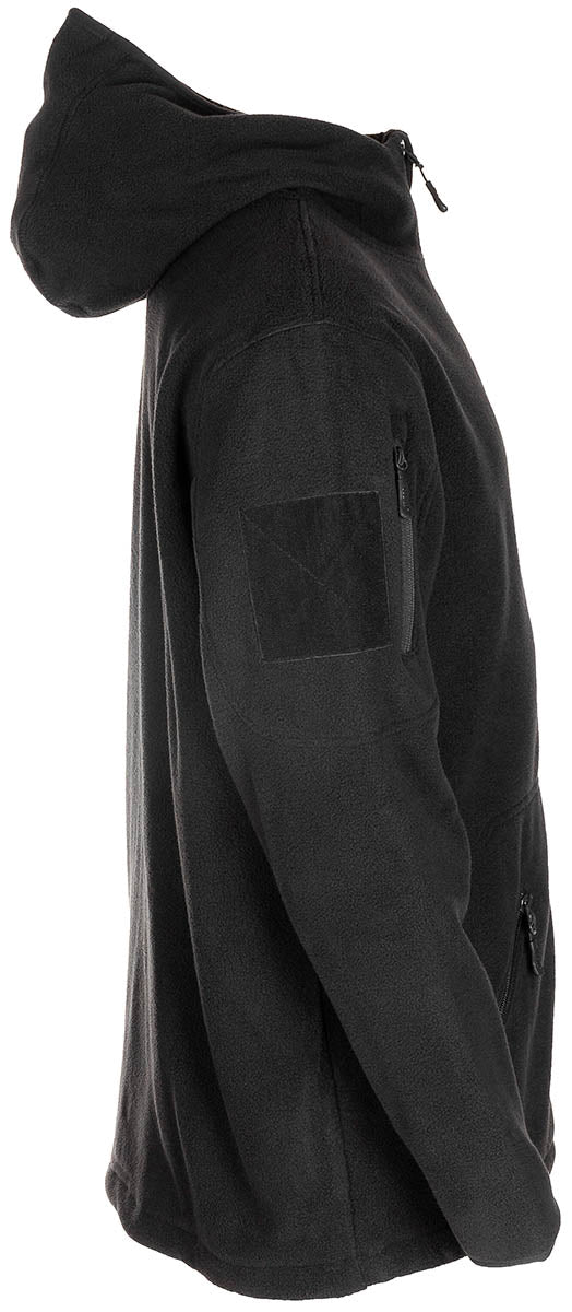Geaca fleece tactica MFH cu gluga si fermoare YKK