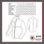 Geaca fleece tactica MFH cu gluga si fermoare YKK