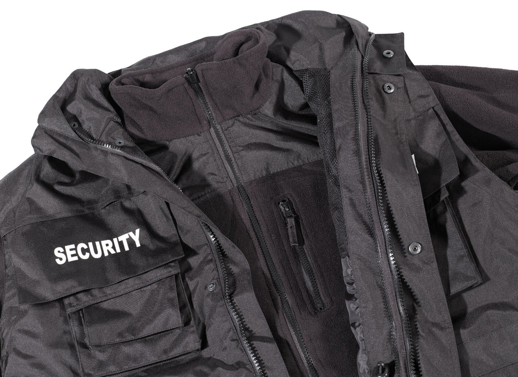 Geaca Security MFH neagra impermeabila antistatica