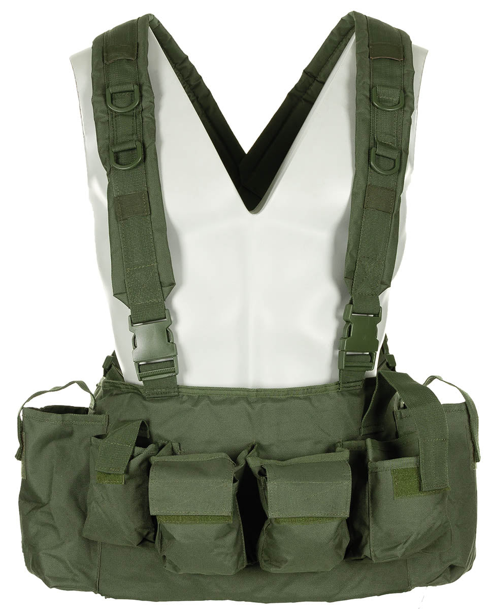 Chest Rig tactic cu 9 buzunare OD Green MFH